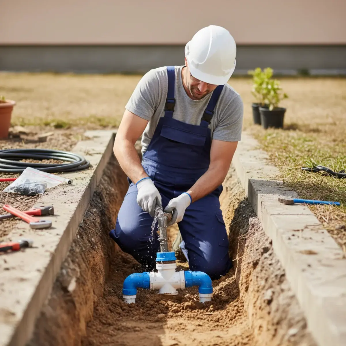 Water Line Repair in San Bernardino, CA — professional local plumbing service