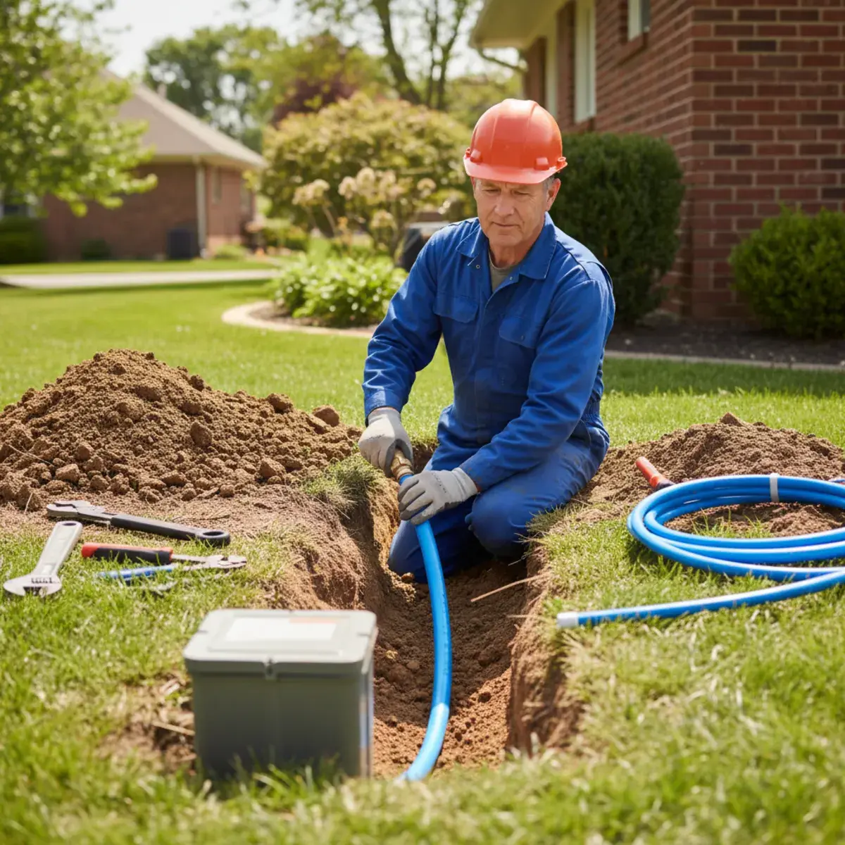 Water Line Replacement in San Bernardino, CA — professional local plumbing service